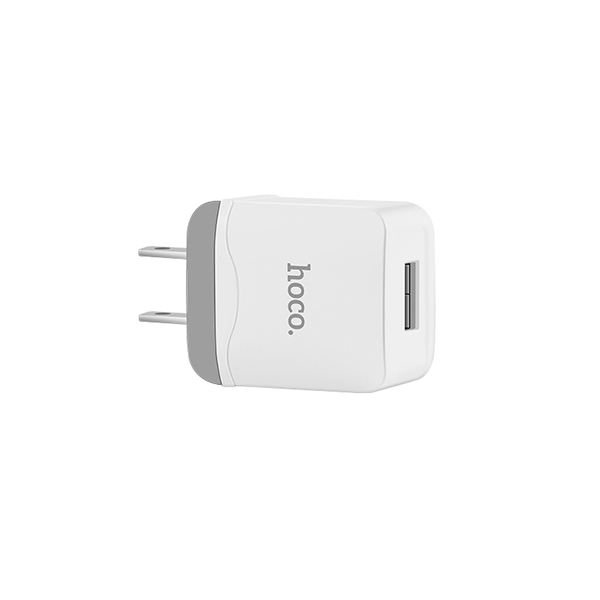 Củ sạc điện thoại 1 cổng USB HoCo C22 (Trắng) - Hàng chính hãng