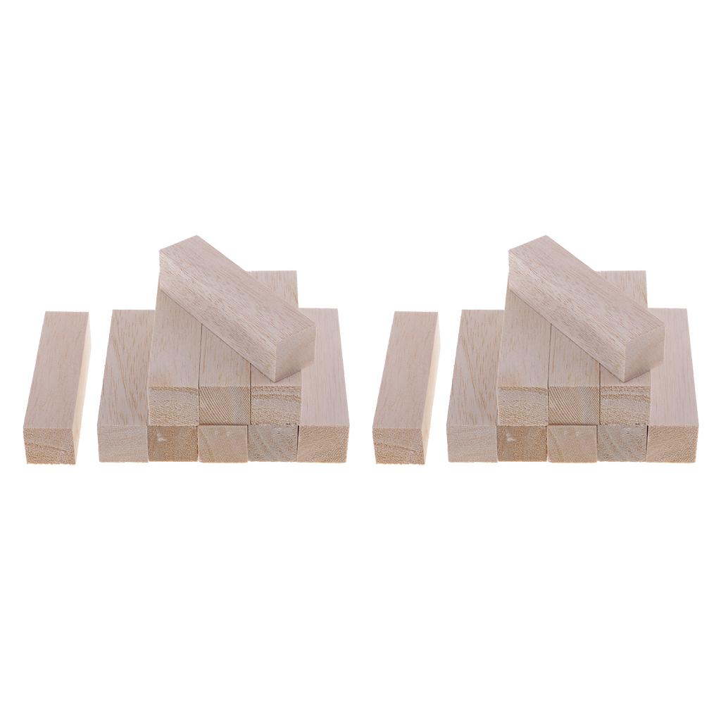 Gỗ Balsa Khối Tự Làm Để Tạo Hình Thủ Công Làm Việc Gỗ Chất Liệu 20 Chiếc 120 Mm