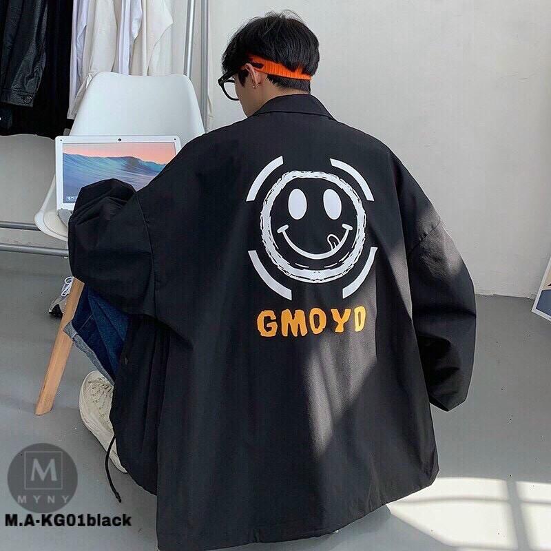 Áo Khoác Dù Nam Smile Mặt Cười GM - Chất Dù Mịn Đẹp