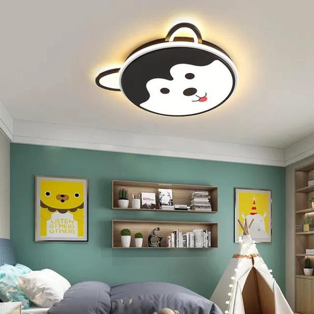 (Hàng chuẩn số 1) Đèn ốp trần tô điểm phòng nghỉ trẻ con hình cún con, đèn decor MN090