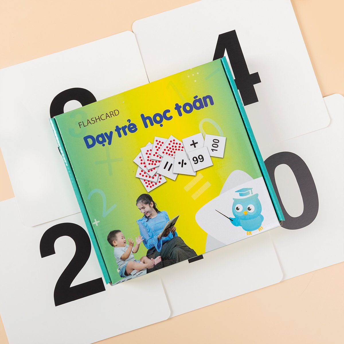 GDKids - Bộ Thẻ Dạy Trẻ Học Toán Glenn Doman Cho Bé (59 Thẻ Flashcards)