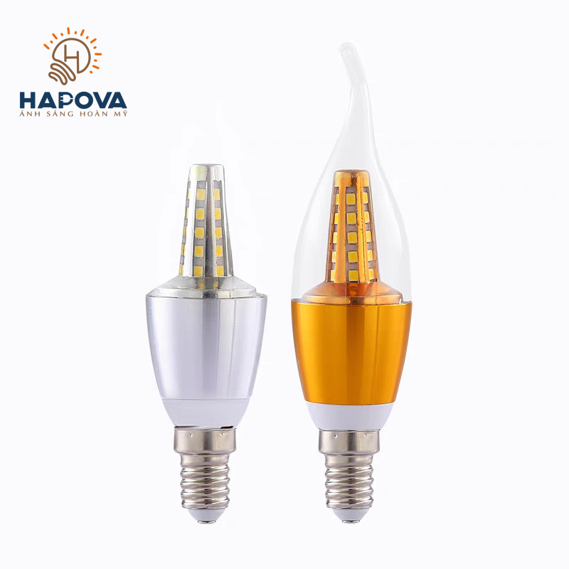 Bóng đèn Led Edison nến râu ánh sáng vàng 4W HAPOVA DESNY 2028