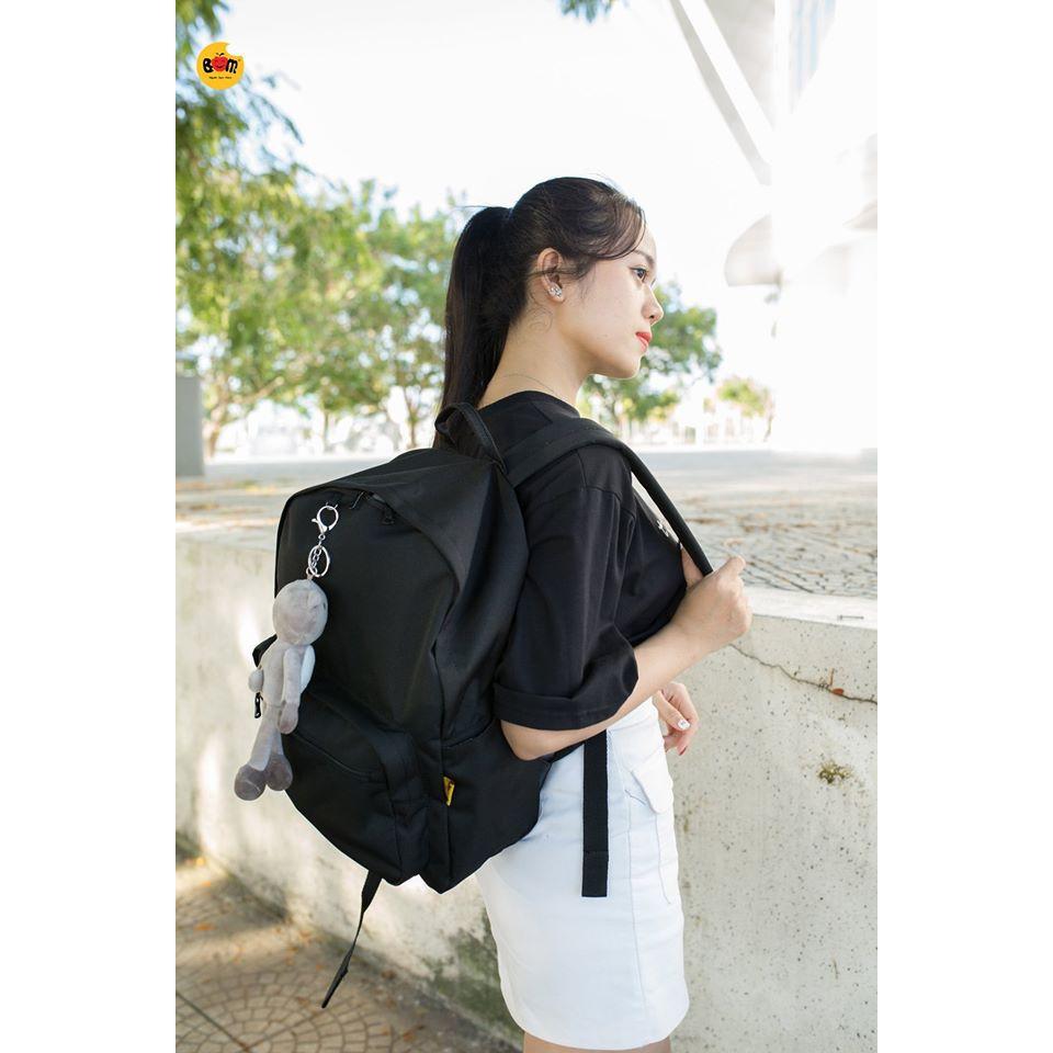 Balo học sinh thời trang, chất vải dù, kiểu dáng basic - BOM