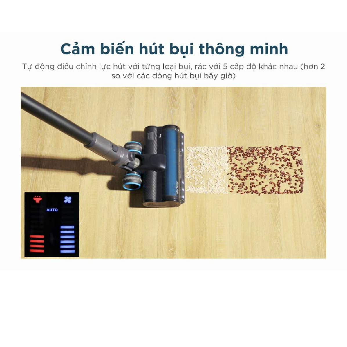 Máy Hút Bụi Không Dây Cầm Tay XIAOMI REDKEY P9 Công Nghệ Giảm Ồn 5 Cấp Thời Gian PIN 60 Phút Diện Tích Sử Dụng 150m2 Lực Hút 30.000 Pa Công Suất 350 W - Hàng Chính Hãng