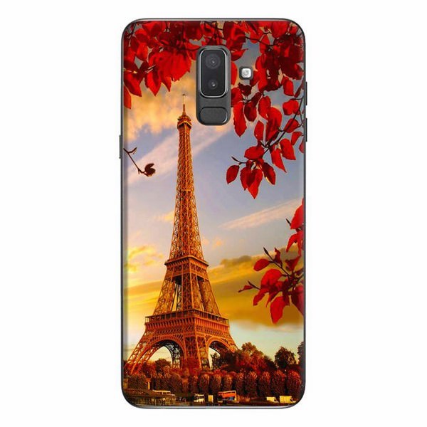 Ốp Lưng Dành Cho Điện Thoại Samsung Galaxy J8 2018 - Tháp Eiffel Mùa Thu