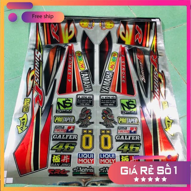 Tem rời dành cho xe sirius r chất liệu crom .