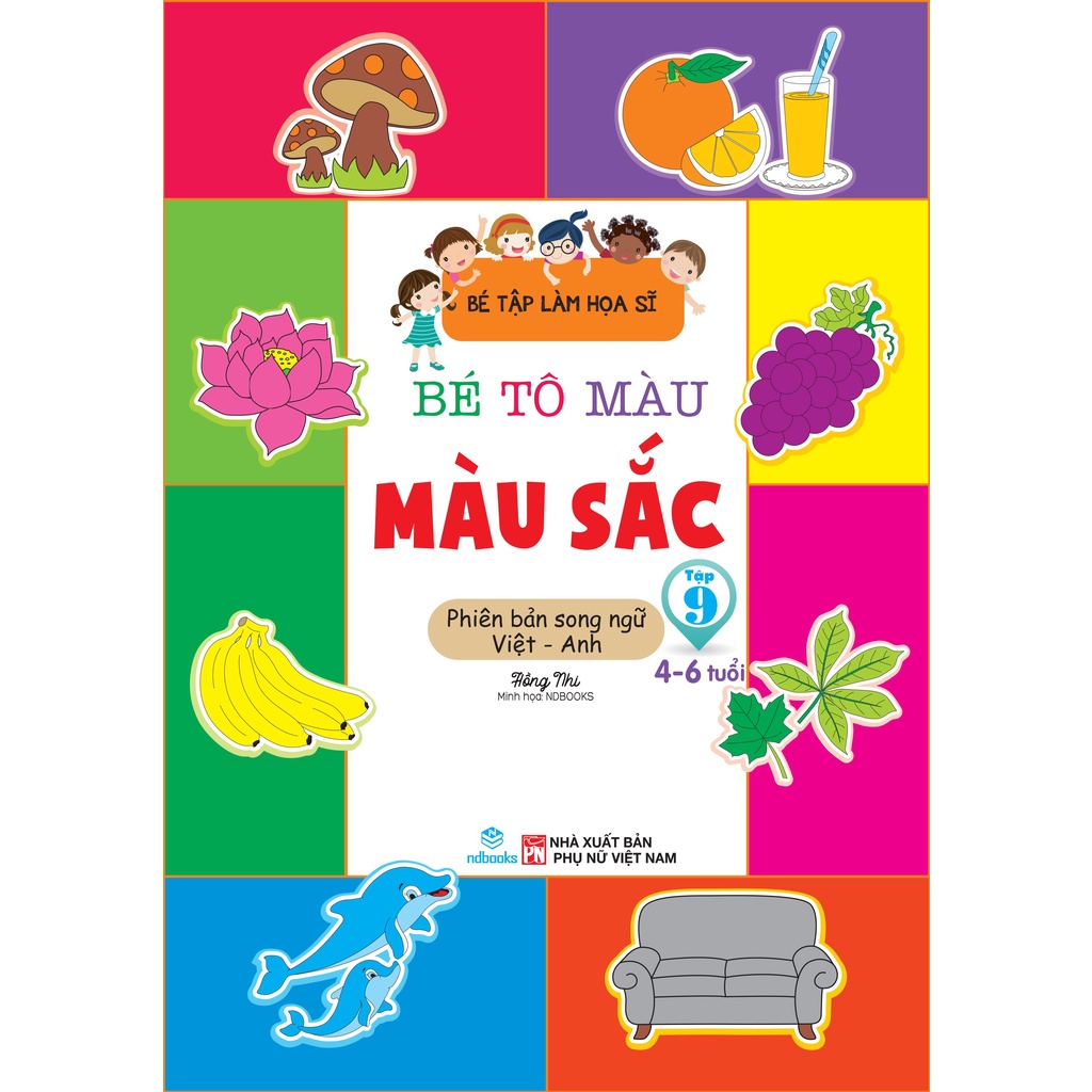 Sách Combo 12 cuốn: Bé tập làm họa sĩ : Bé tô màu - ndbooks