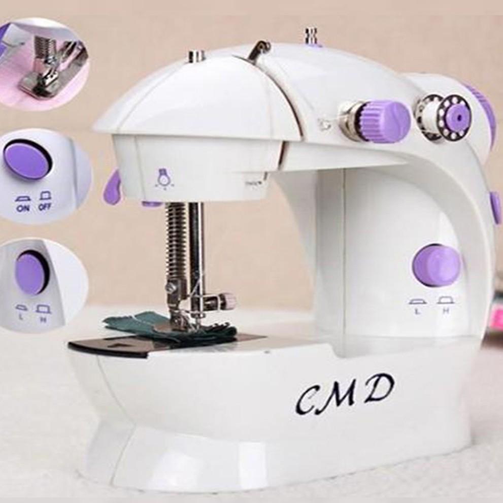 Máy May Mini Gia Đình CMD 202A Có Đèn Led và BÀN ĐẠP CHÂN
