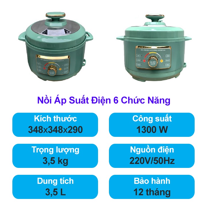 Nồi Áp Suất Điện Đa Năng Dung tích 3L