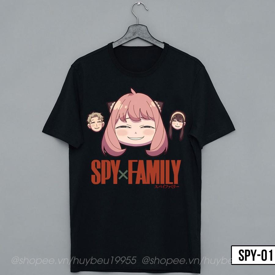 Áo thun Spy x Family, áo phông Anya, Loid, Yor anime Spyxfamily unisex chất liệu cotton thoáng mát