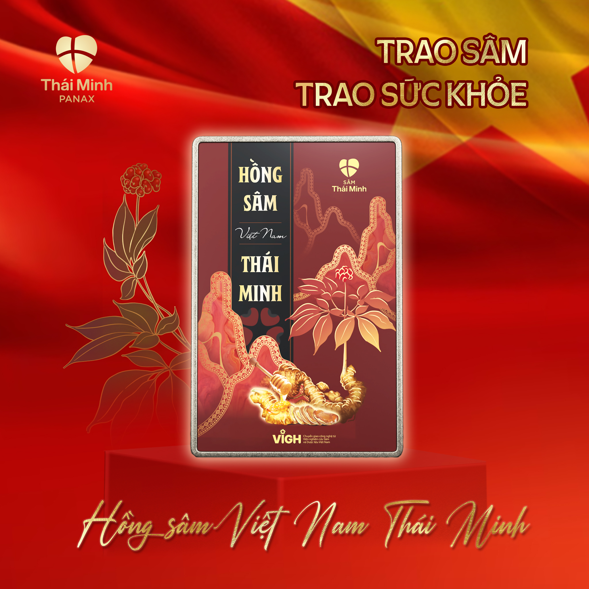 [CHÍNH HÃNG] Hồng Sâm Việt Nam Thái Minh (hộp 14 gói) - Hỗ trợ bồi bổ sức khỏe, kéo dài tuổi thọ