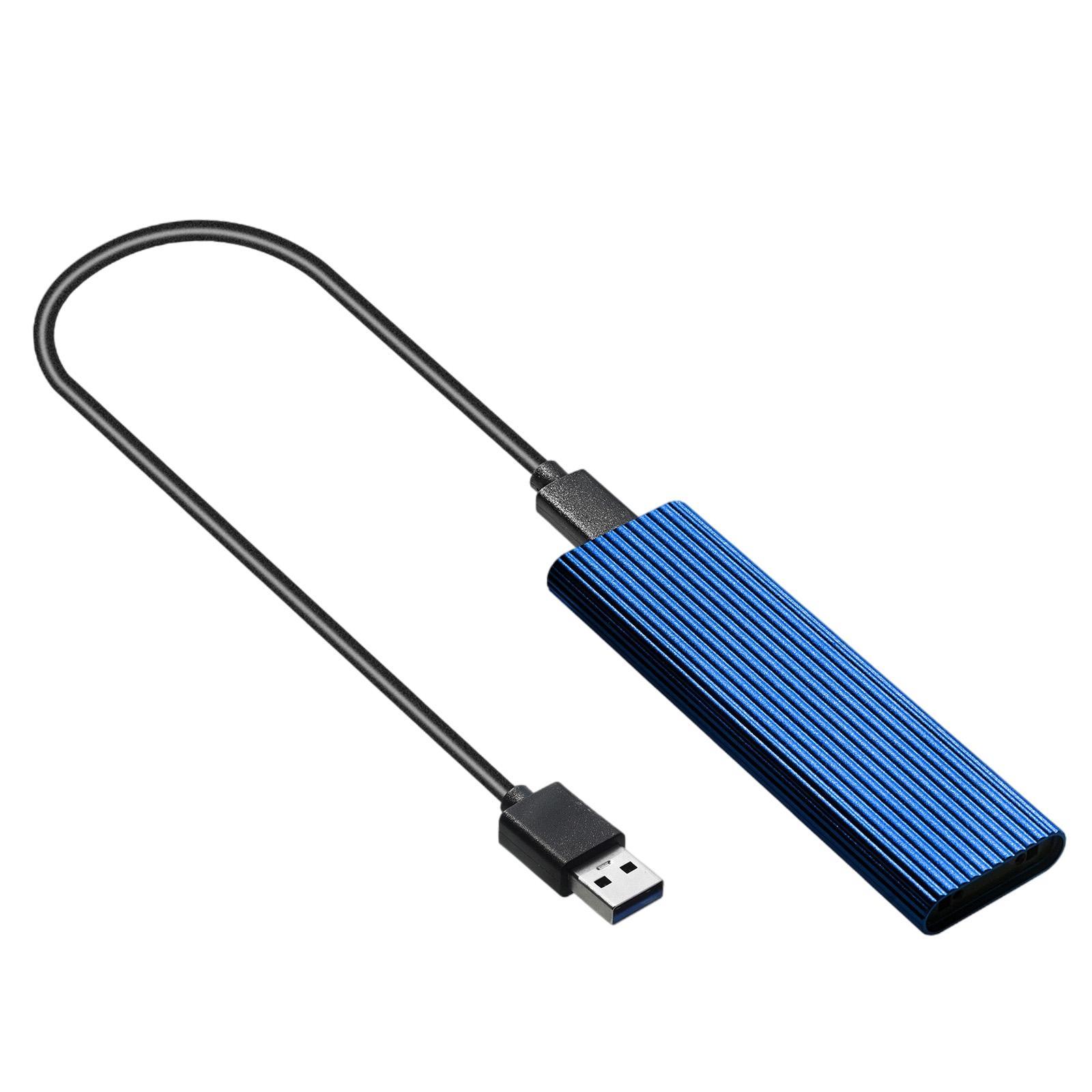 2 Pieces USB 3.0 to NGFF M.2 B Key SSD External Enclosure Case Cover Adapter
