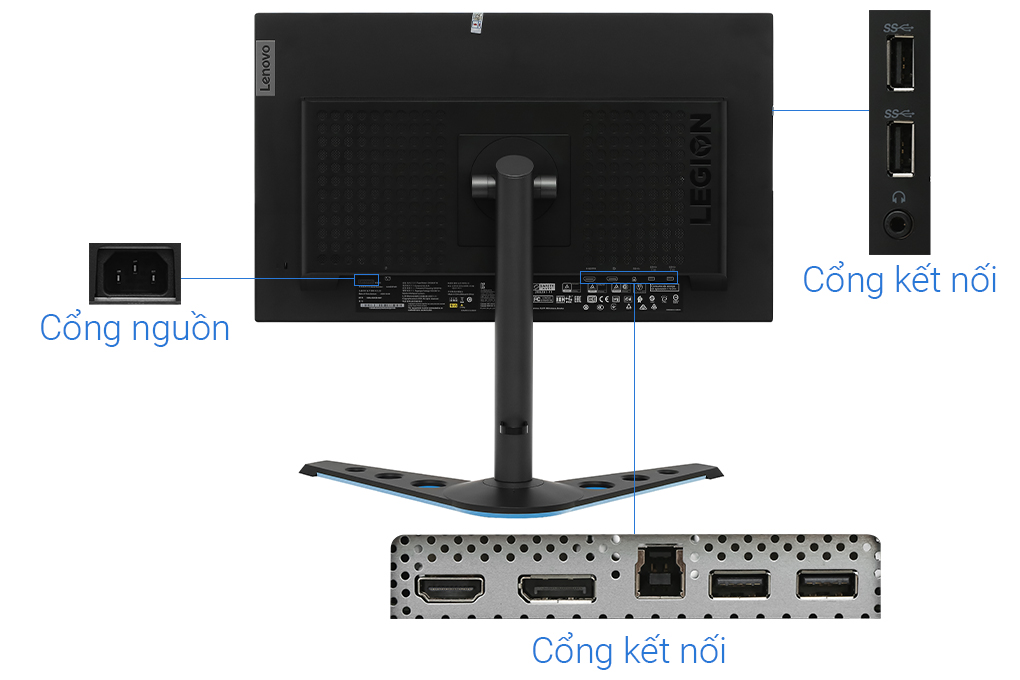 Lenovo LCD Legion Y25-25 24.5&quot;F/1ms/240Hz/400cd2/HDMI/DP/Cáp DP/(66AAGAC6VN)/Đen - Hàng chính hãng