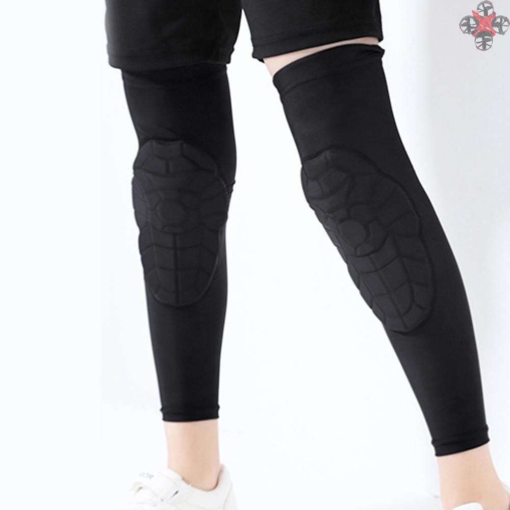 TOP Kids Compression Leg Sleeves Anti-Slip Leg Sleeves with Protective Knee Pads for Basketball Volleyball Skating