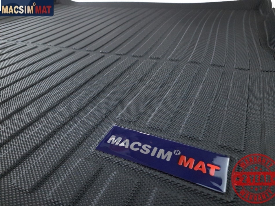Thảm lót cốp xe ô tô Toyota HighLander 7 chỗ 2015-đến nay nhãn hiệu Macsim chất liệu TPV cao cấp màu đen(059)