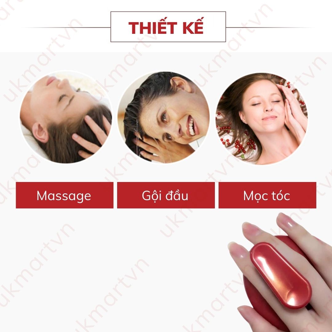 Lược Gội Đầu Massage 8cm