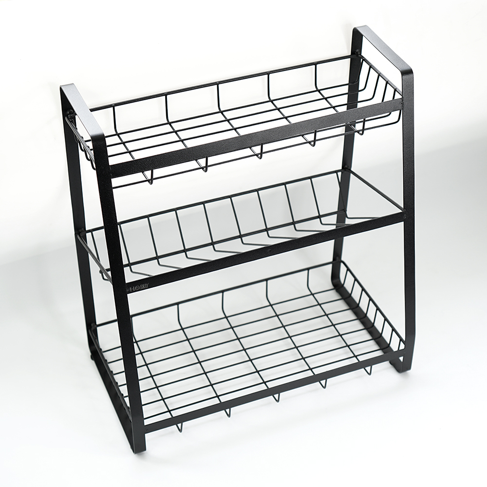 Kệ đựng gia vị 3 tầng nhà bếp HOBBY Home Decor K3TD sơn tĩnh điện cao cấp
