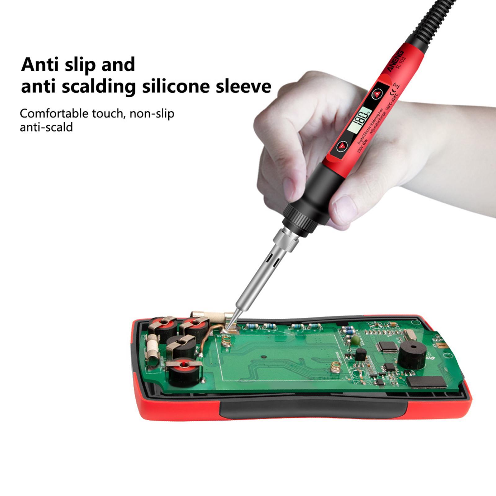 110V Soldering Iron Kit Soldering Display Wire Repairing Tool Set US Plug 12Pcs