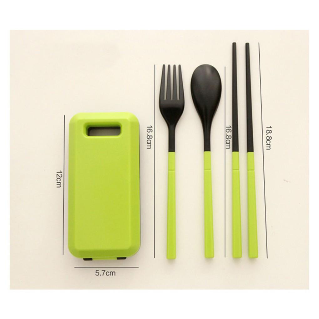 Travel Picnic Cutlery Kit Cutlery Set Spoon Fork Chopsticks Assembled