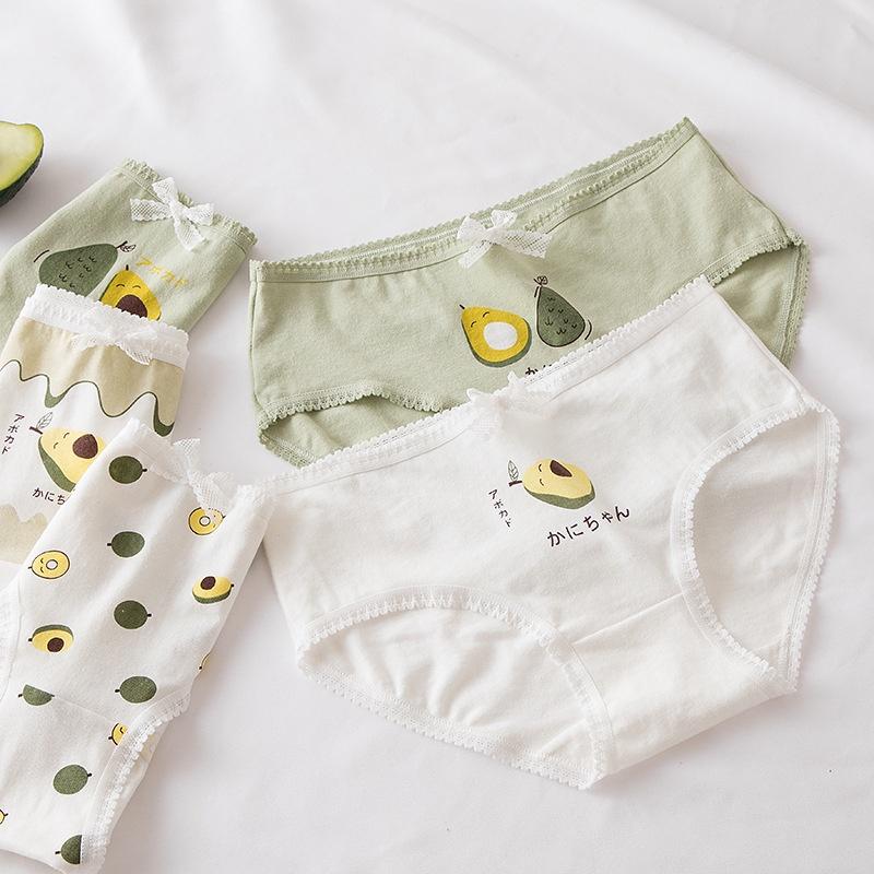 Set 5 quần lót nữ cotton thoáng khí, kháng khuẩn nhiều họa tiết dễ thương size từ 32 đến 67 kg