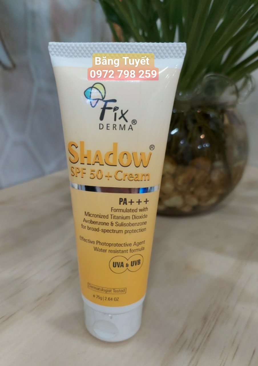 Kem Chống Nắng Dưỡng Ẩm &amp; Bảo Vệ Da FIX DERMA Shadow SPF50+ Cream