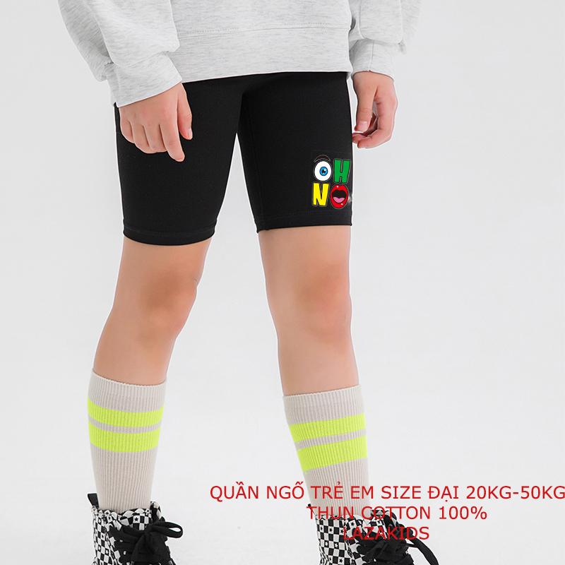 Quần legging bé gái 35kg-45KG mùa hè size đại chất thun xuất khẩu đeph 100% cotton -Quần ngố bé gái KIDS GENZ