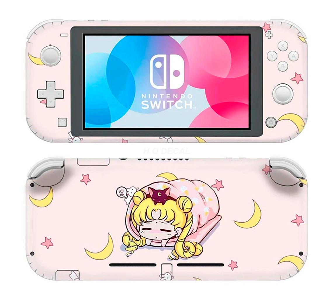 Skin decal dán Nintendo Switch Lite mẫu Thủy thủ mặt trăng (dễ dán, đã cắt sẵn)