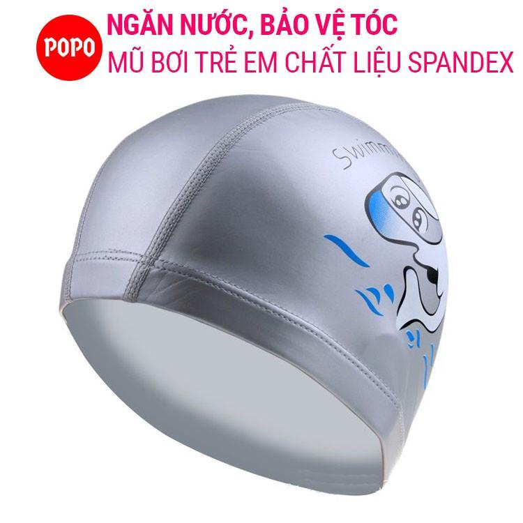 Nón bơi trẻ em chất liệu an toàn hính cá POPO 1179 mang đếm cảm giác mềm mại khi đội cho bé