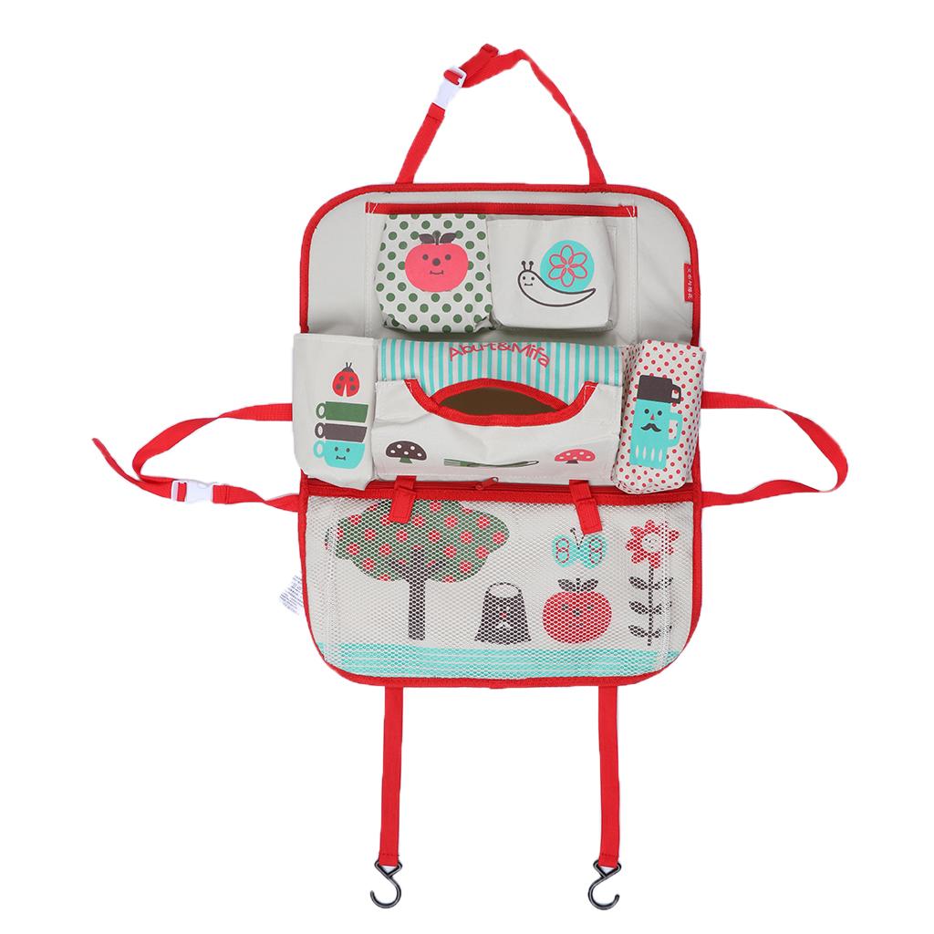 Cartoon Car Seat Back Multi-Pocket Storage Bag Organizer