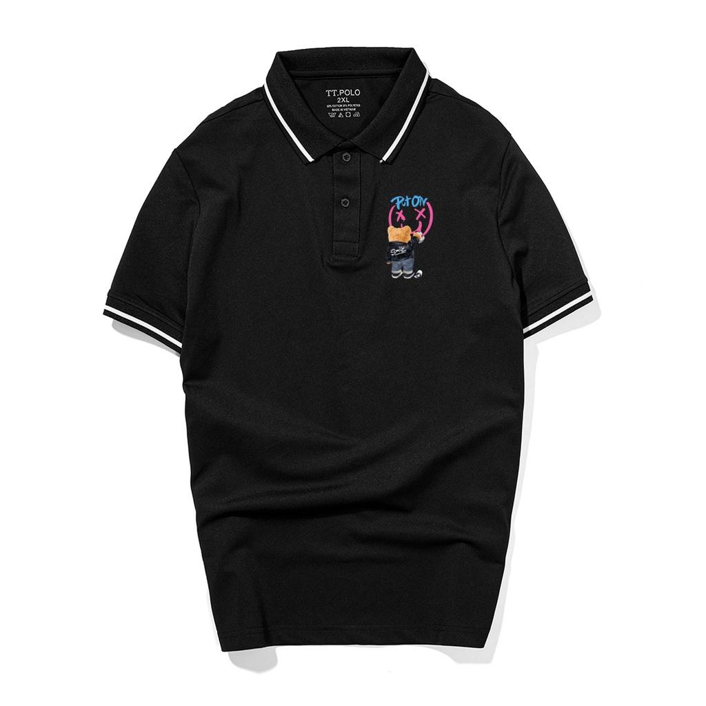 Áo Thun Polo Nam Basic cổ bẻ vải Cá Sấu chuẩn form,hình in sắc nét, GấuPut On-SoHa Clothing