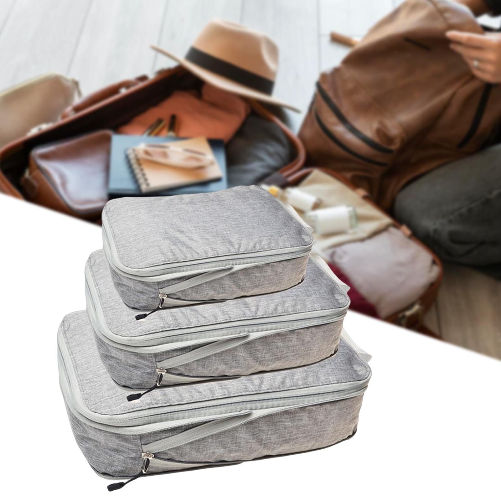 Pouch Suitcase Waterproof Storage Travel Bags Gray