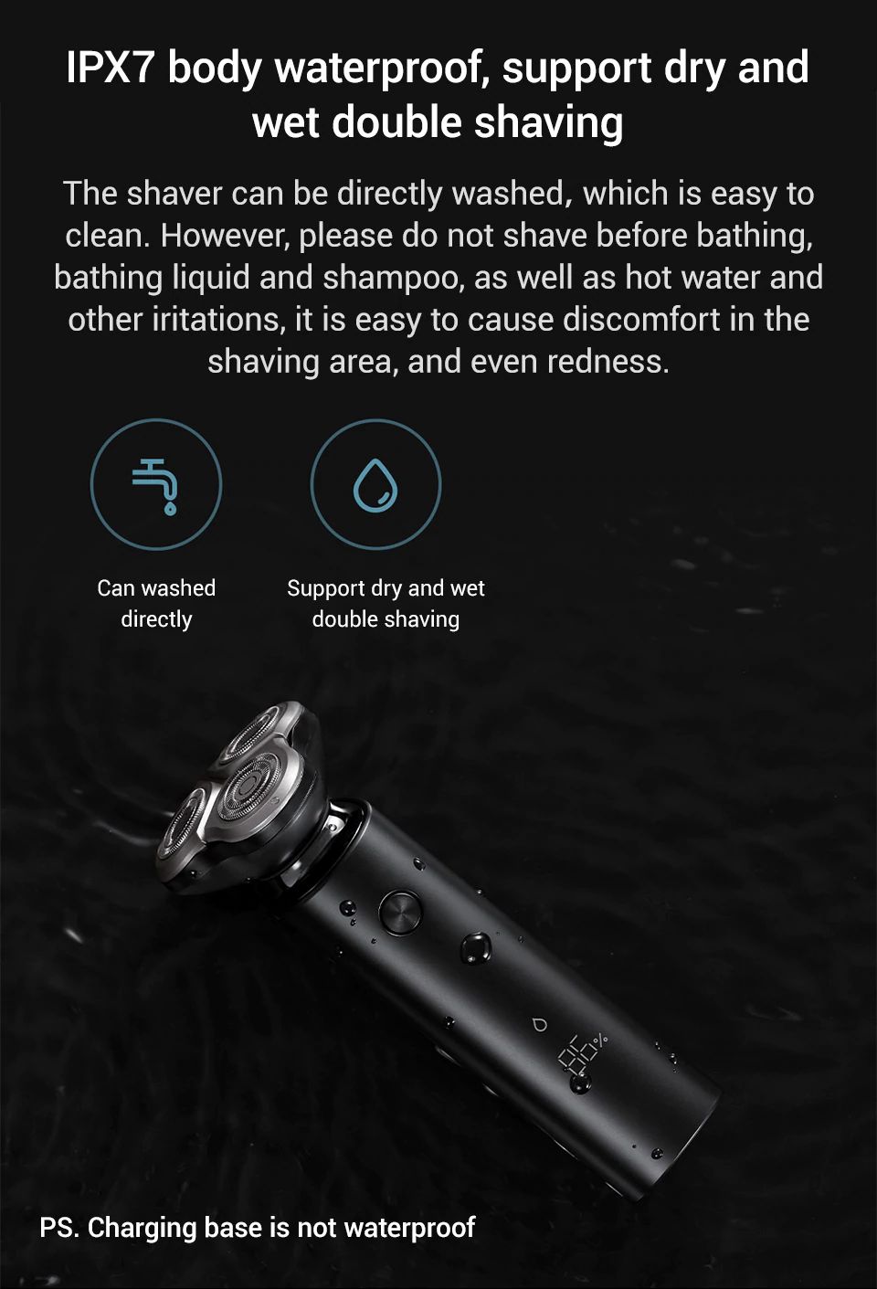 Máy Cạo Râu Mi Electric Shaver Mijia S500 3 đầu- Hàng nhập khẩu