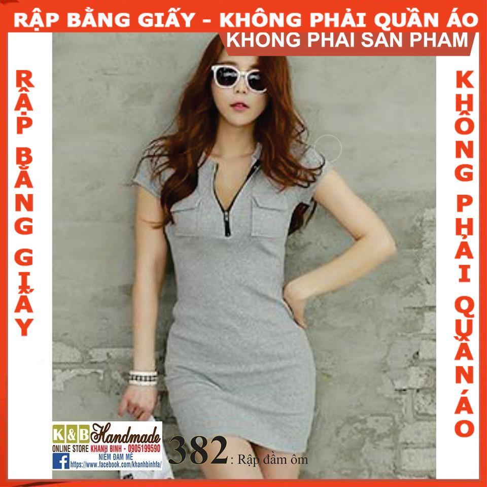 Rập giấy mã 382 (BẢN VẼ) rập đầm thun