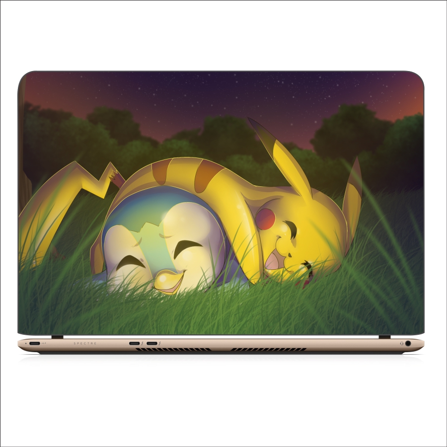 Miếng Dán Skin Decal Dành Cho Laptop - Pikachu 3 - Mã: 111118