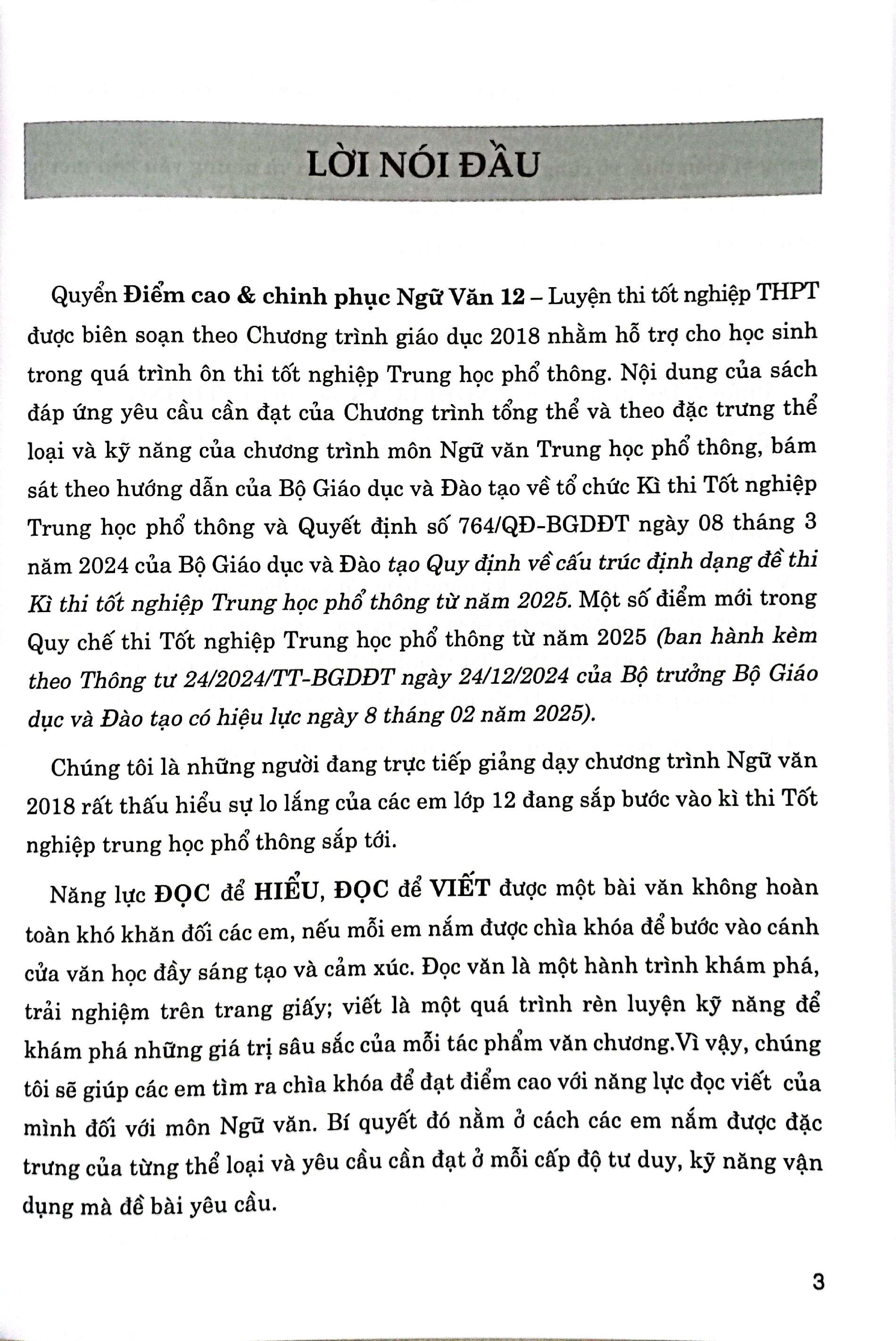 Sách - Điểm Cao Và Chinh Phục Ngữ Văn 12 Luyện Thi TN THPT