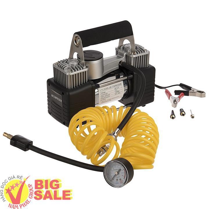 Máy bơm lốp ô tô 2 xylanh 628-4x4 DC12V 150 PSI,Máy bơm lốp xe hơi có màn hình hiển thị đồng hồ đo áp