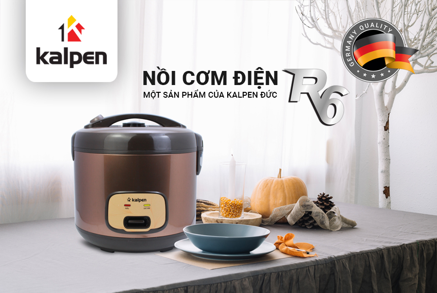 Nồi cơm điện cao cấp Kalpen R6 - 3.2L, Hàng Chính Hãng 