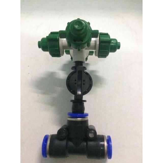 COMBO-10 BỘ BÉC PHU SƯƠNG 4 CỬA +NỐI NHANH T8mm+CÓ VAN ÁP CHỐNG RỈ NƯỚC