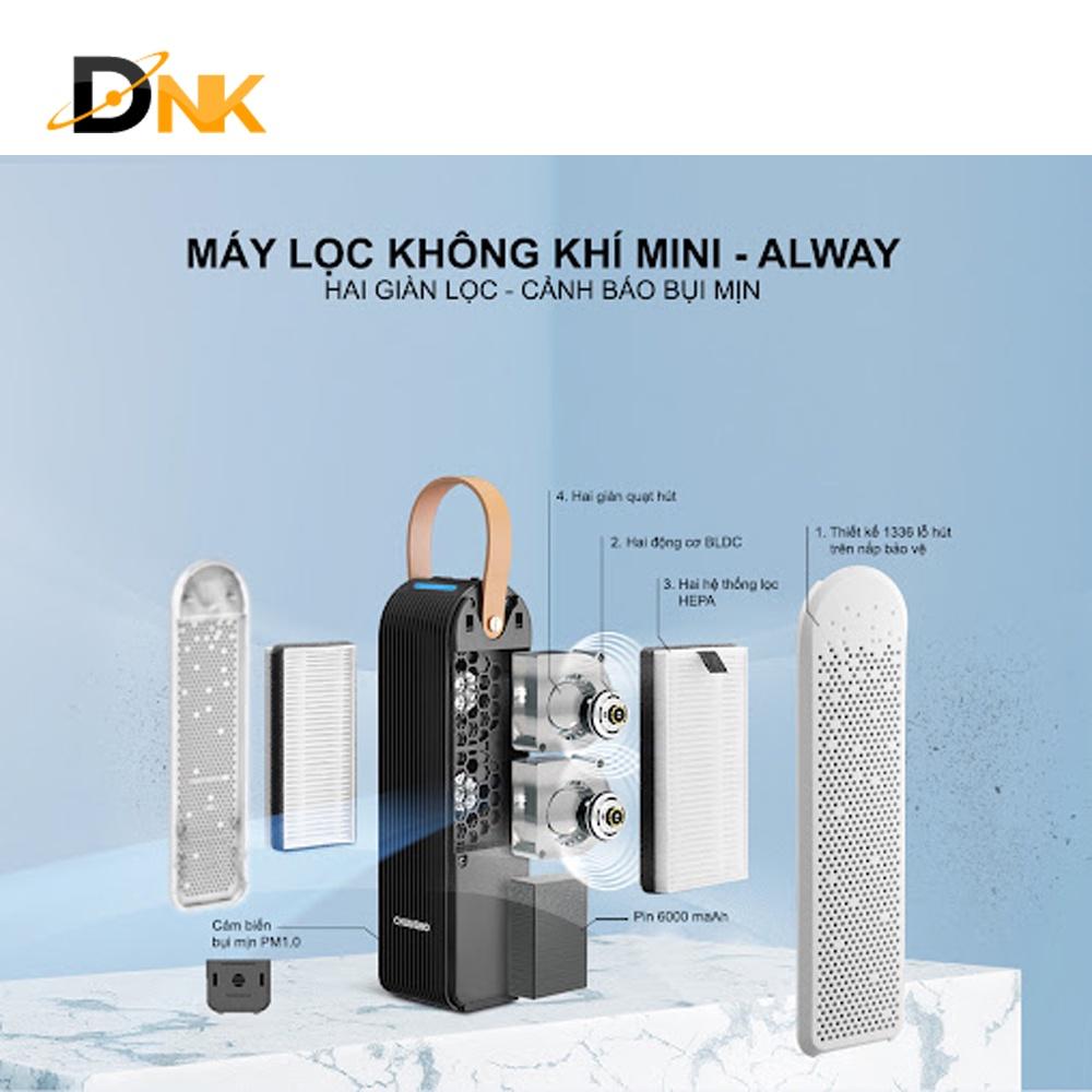 Máy Lọc Không Khí ChungHo Mini Always Black/White Xe Hơi - CAM KẾT HÀNG NHẬP KHẨU ĐƯC BỞI DNK