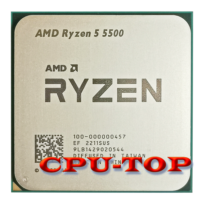 Mới AMD Ryzen 5 5500 R5 5500 3.6 GHz 6 Nhân 12 Luồng 7NM L3 = 16M 100-000000457 Ổ Cắm AM4 Không Quạt