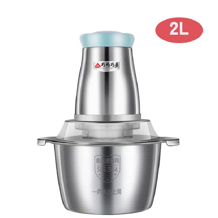 MÁY XAY THỊT VÀ THỰC PHẨM CỐI INOX CAO CẤP 2L