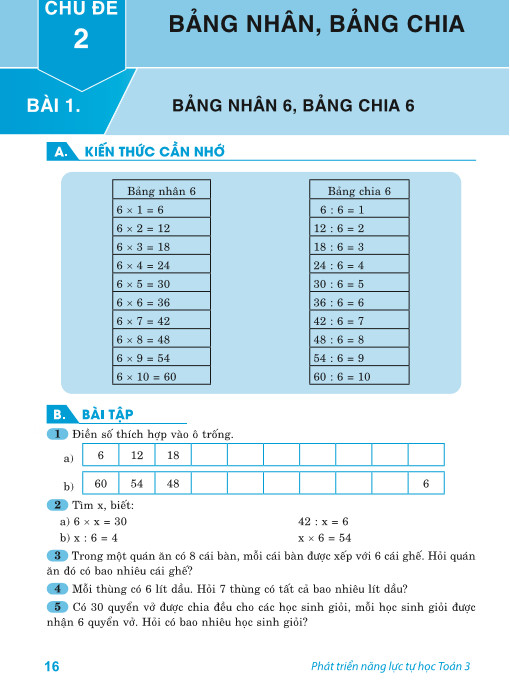 Sách - Phát Triển Năng Lực Tự Học Toán 3 - Biên soan theo chương trình GDPT mới - ndbooks