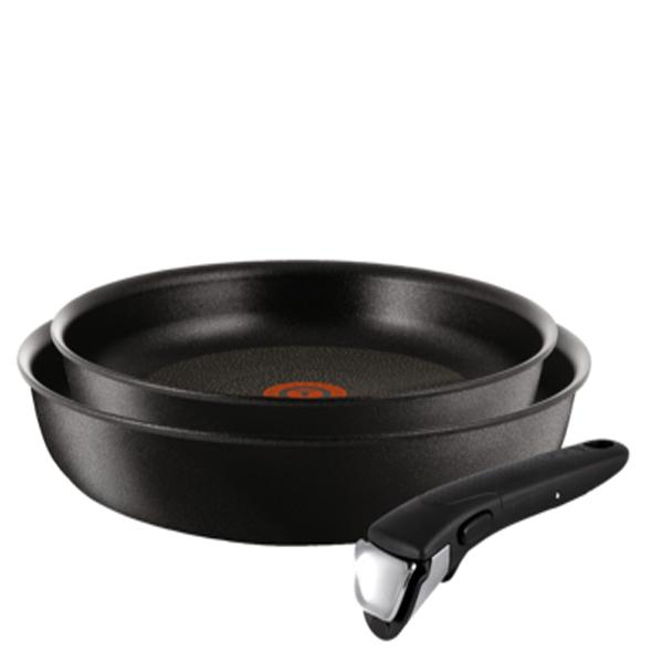 Chảo Chống Dính Cao Cấp TEFAL L65092 Ingenio Expertise 24 & 28 cm, Phủ Chống Dính Tetanium, Tay Cầm Tháo Rời Tiện Dụng