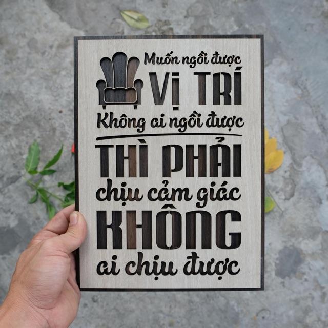 Tranh slogan truyền cảm hứng TBIG021: Muốn ngồi vị trí không ai ngồi được thì phải chịu cảm giác không ai chịu được