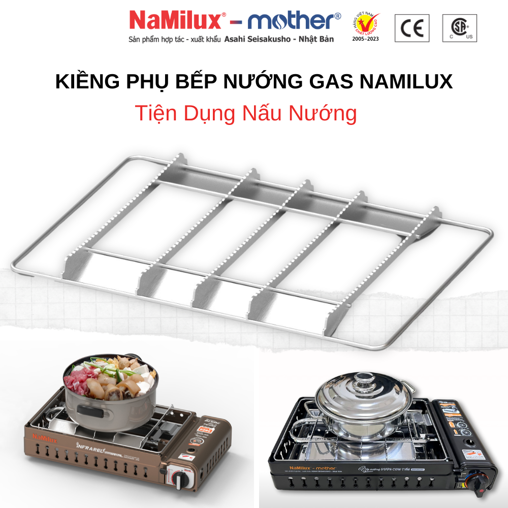 Kiềng Phụ Bếp Nướng Đa Năng NaMilux - Tiện Dụng Nấu Nướng - Hàng Chính Hãng