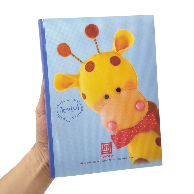 Combo 5 Vở Class Joyful - 4 Ly Ngang 200 Trang ĐL 80g/m2 - Hồng Hà 0422 (Mẫu Màu Giao Ngẫu Nhiên)