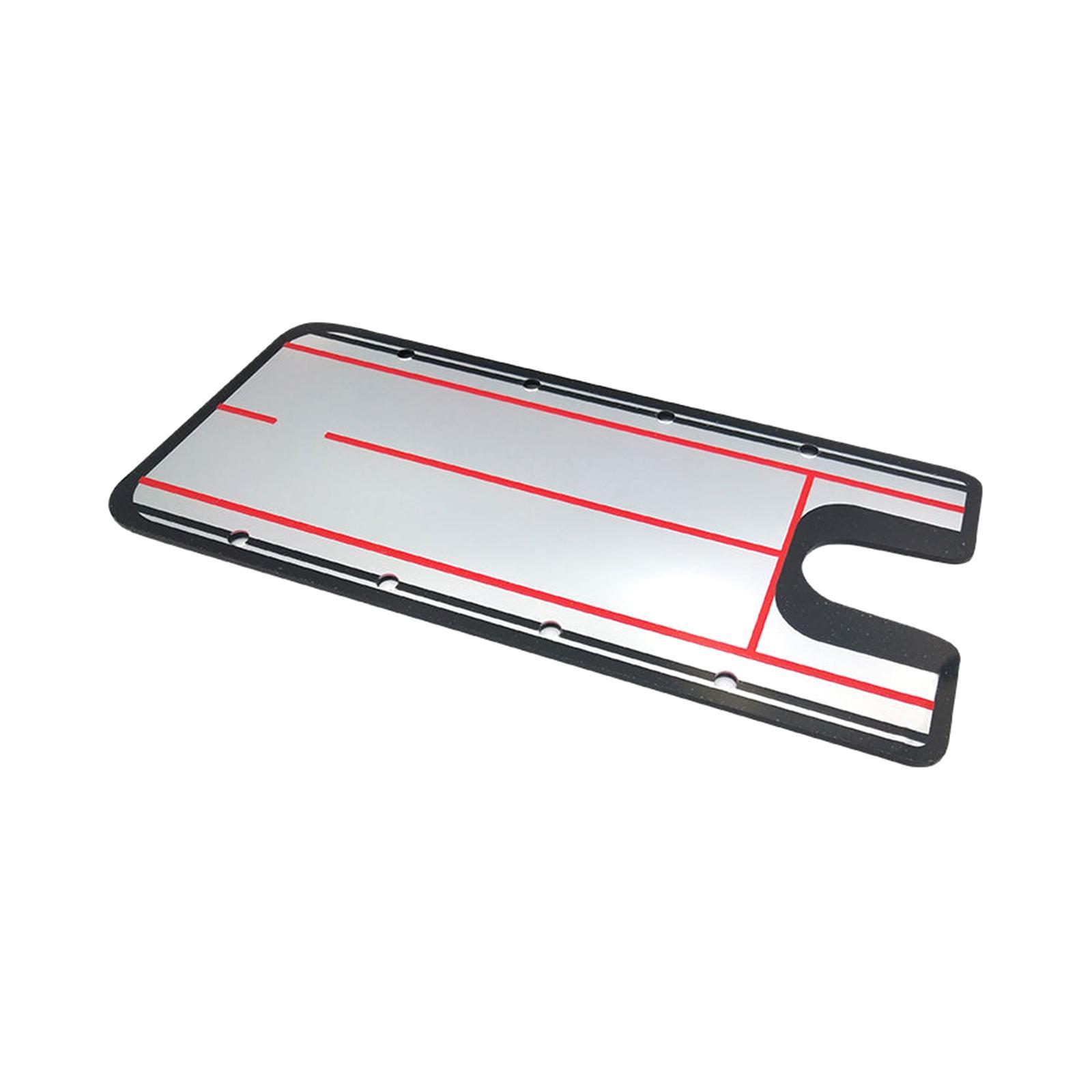 Golf Putting Alignment Mirror Golf Putting Practice Acrylic Golf Putting Trainer Golf Putting Training Aid for Indoor Outdoor