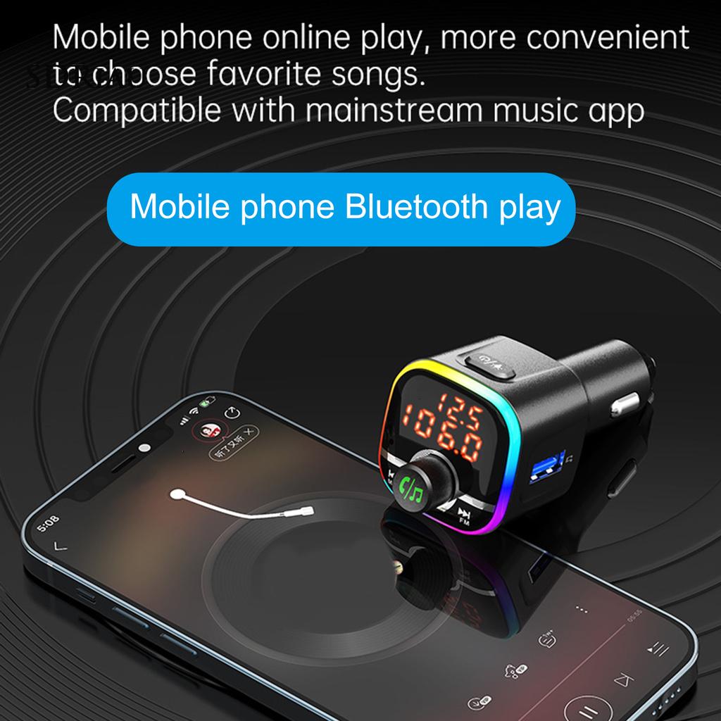 Thiết Bị Sạc Trên Xe Hơi Xqxdzx Bc68 Qc3.0 Pd Bluetooth Fm Transmitter Mp3 Hỗ Trợ Tf / U Drive