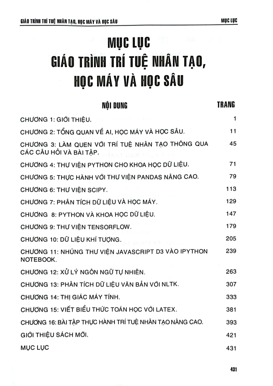 Giáo Trình Trí Tuệ Nhân Tạo, Học Máy Và Học Sâu (Sách Chuyên Khảo Dành Cho Sinh Viên Ngành Công Nghệ Thông Tin, Khoa Học Dữ Liệu Và Kinh Tế Số) - TS. Vũ Văn Hiệu, TS. Lê Khắc Định, ThS. Nguyễn Quỳnh Nga, ThS. Vũ Thị Anh Trâm, KS. Phạm Quang Huy