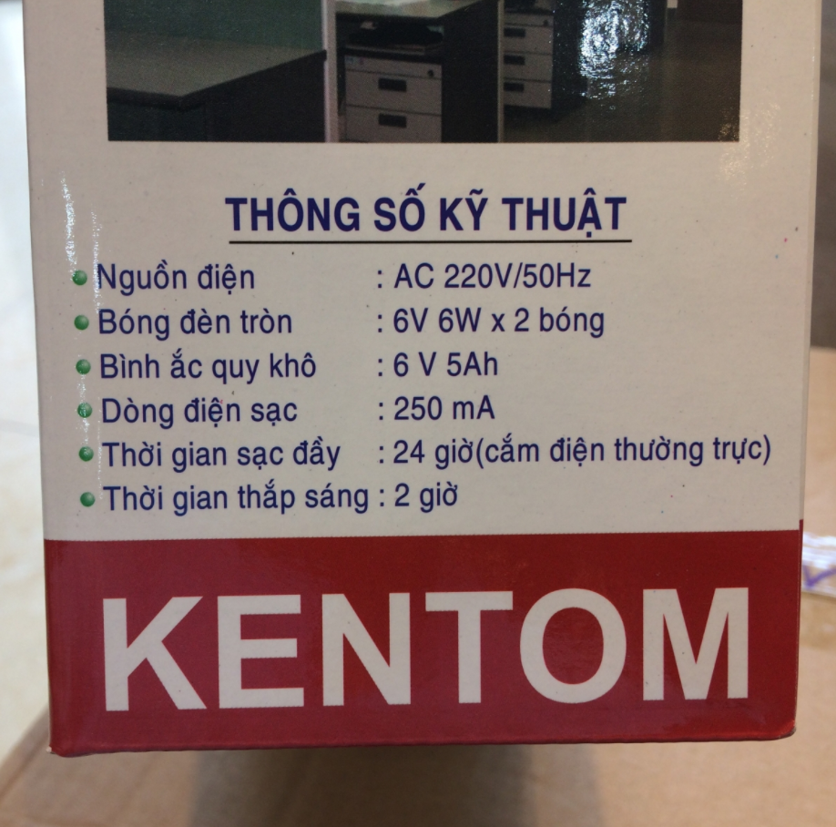 Đèn Sạc Khẩn Cấp Kentom KT2200